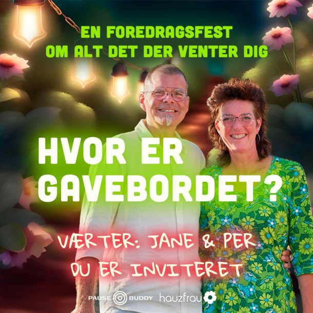 "Hvor Er Gavebordet" - en foredragsfest p Kulturmaskinen i Odense Mandag d. 17 juni kl. 19 - 21