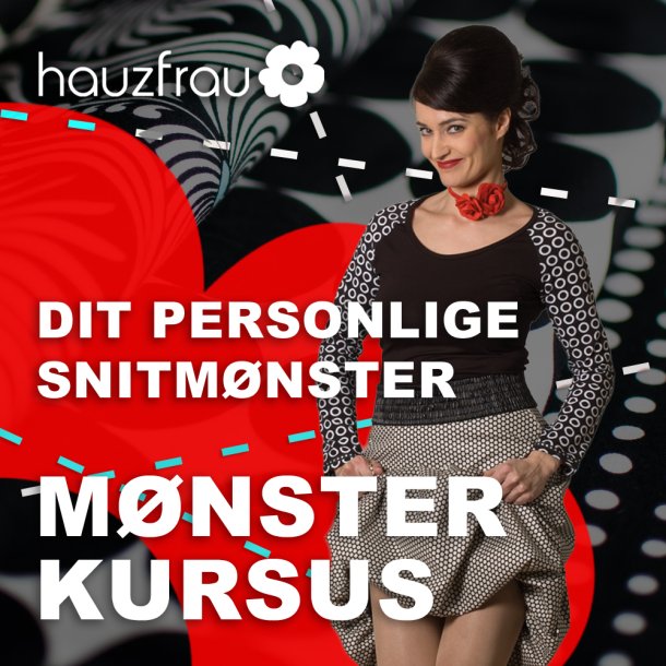 Hauzfrau`s Magiske Mnsterkursus hos Rila Stof og Design 8 oktober  10 - 16